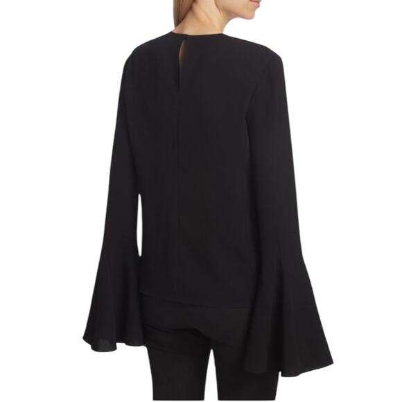 NWOT Frame Bell Sleeve Black Top/Blouse – Sz Small - Picture 4 of 10